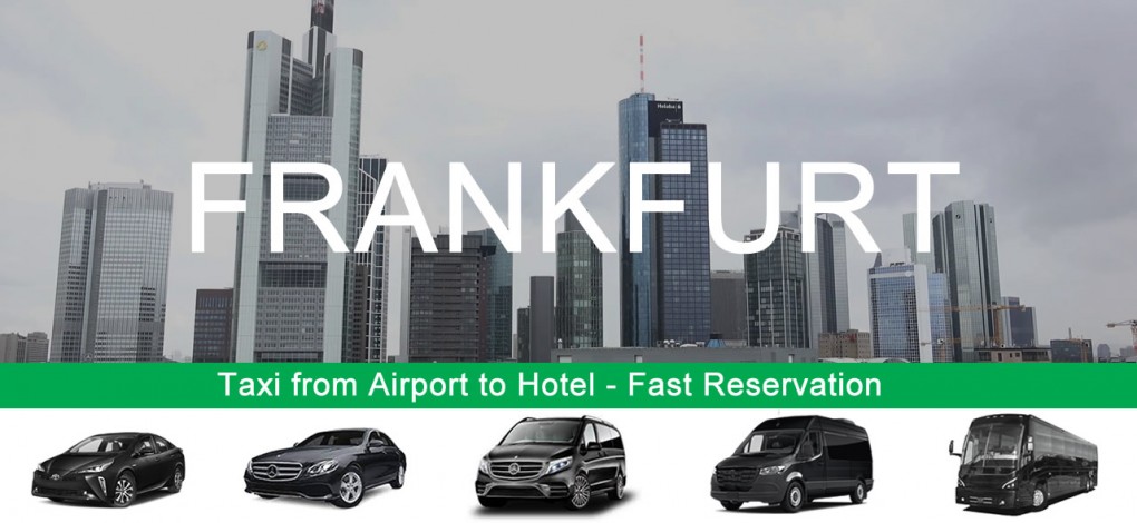 Taxi fra Frankfurt flyplass til hotell i sentrum