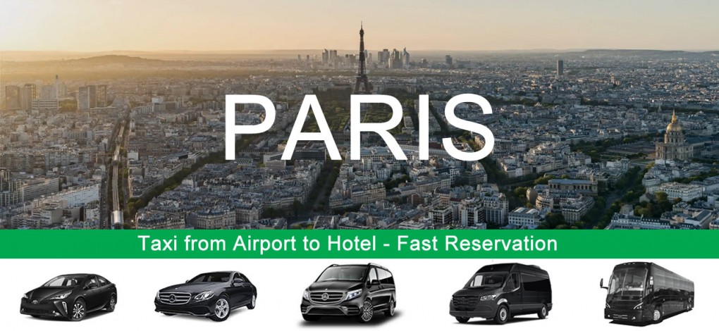 Taxi from Paris Airport to hotel in city centre
