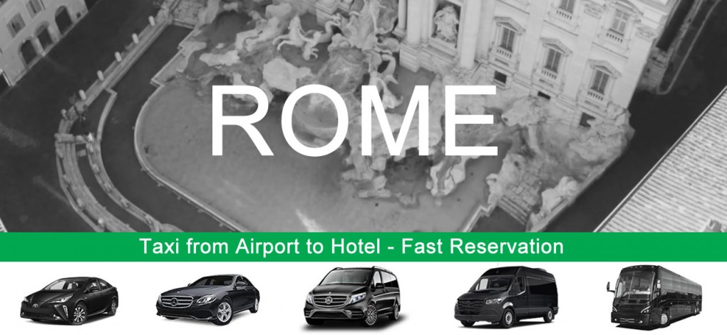 Taxi from Rome Airport to hotel in city centre