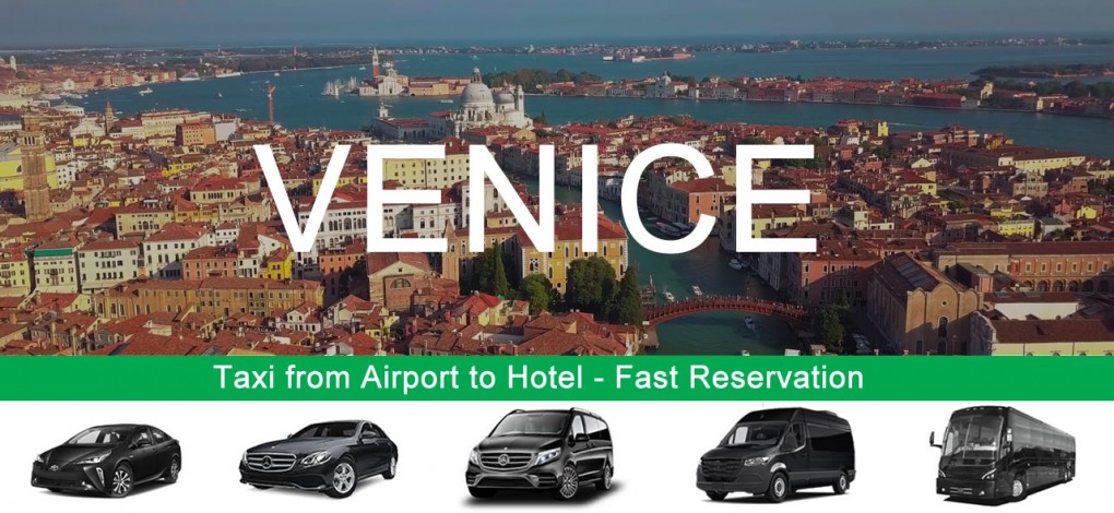 מונית מנמל התעופה של ונציה למלון במרכז העיר